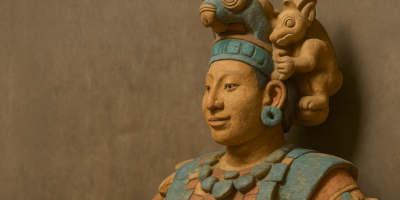 escultura 18 conejo en el Peabody Museum de Harvard