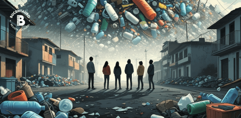 montañas de plástico juventud en Honduras cambio social