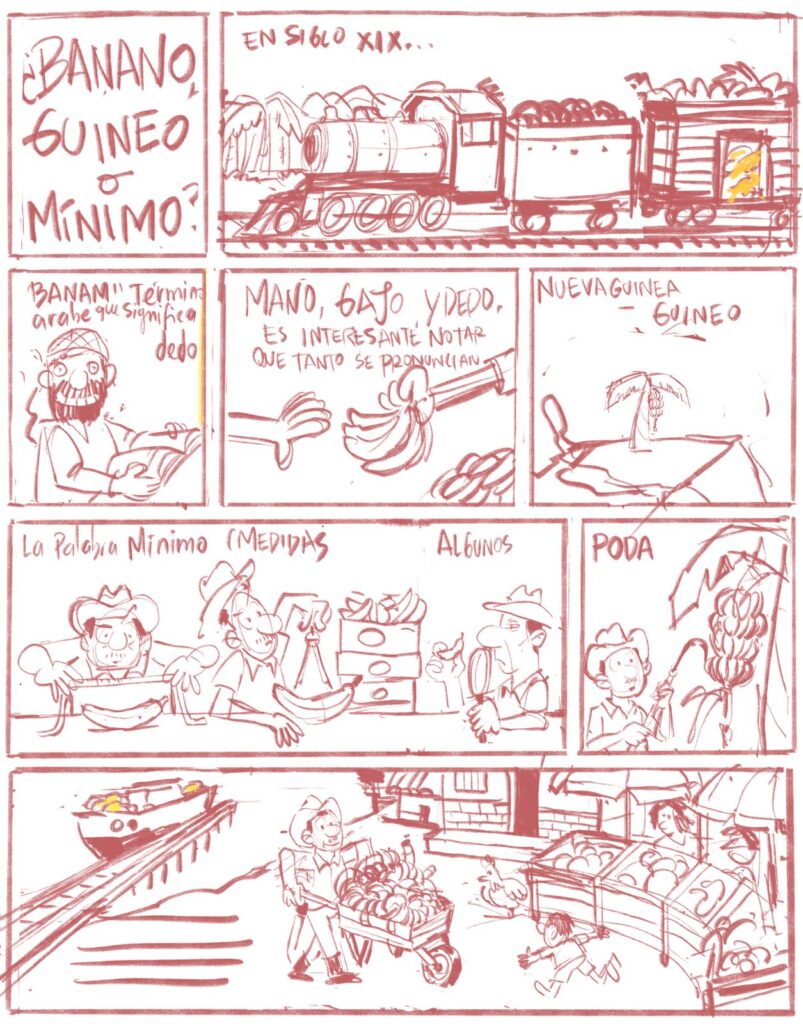 Banano, guineo o mínimo historieta Bucentauro Garabatos